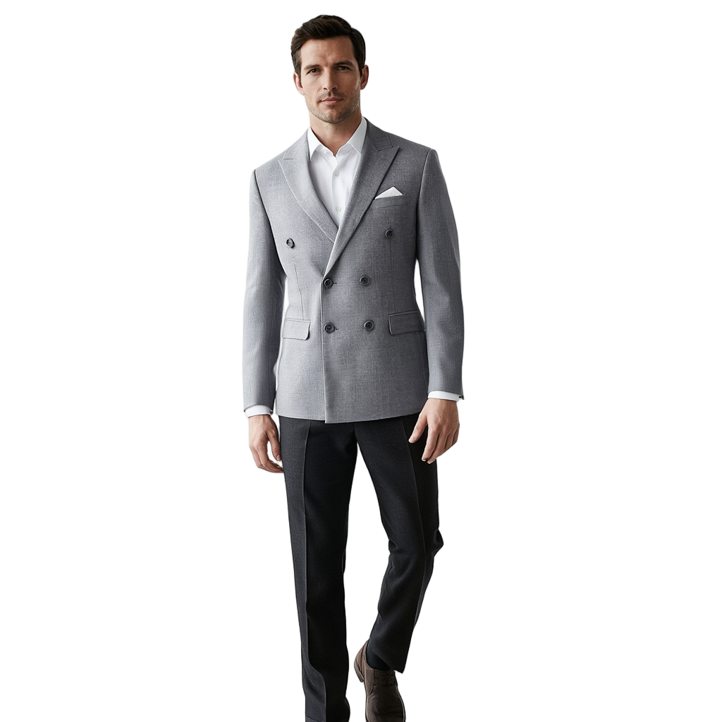 Veste Élégante pour Homme | Tissu Haut de Gamme avec Coupe Croisée | Style Casual Chic pour Occasions Formelles 12