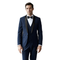 Élégance Nocturne | Smoking Slim Homme avec Revers Châle | Ensemble 3 Pièces pour Soirées Formelles 13