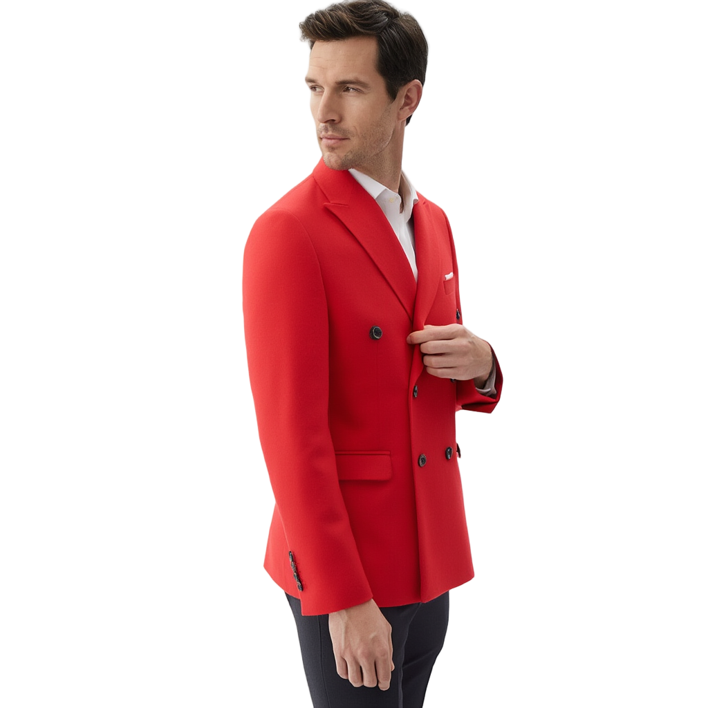 Veste Élégante pour Homme | Tissu Haut de Gamme avec Coupe Croisée | Style Casual Chic pour Occasions Formelles 15