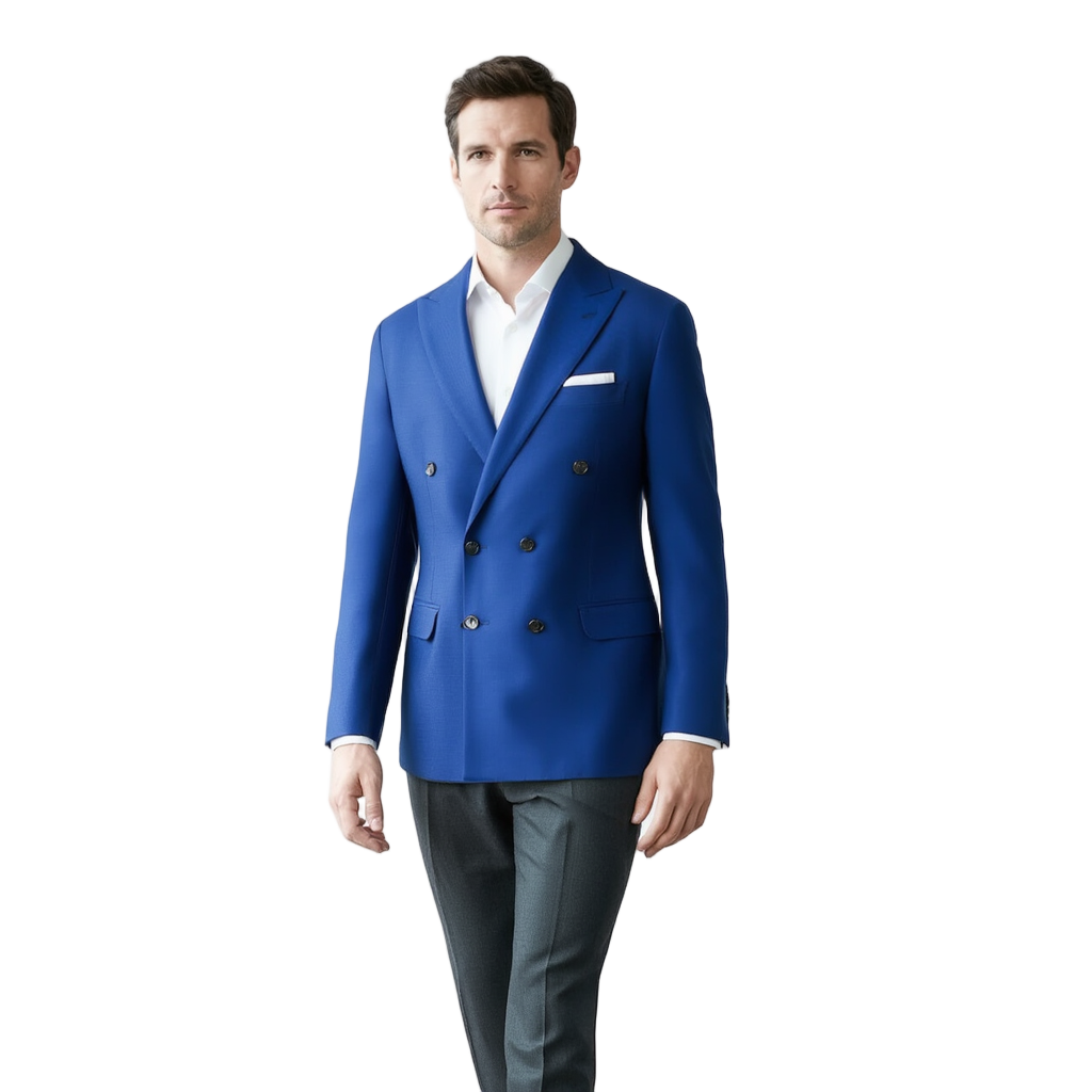 Élégante Veste Croisée pour Homme avec Finition Monochromatique | Style Formel pour Toutes les Occasions 16