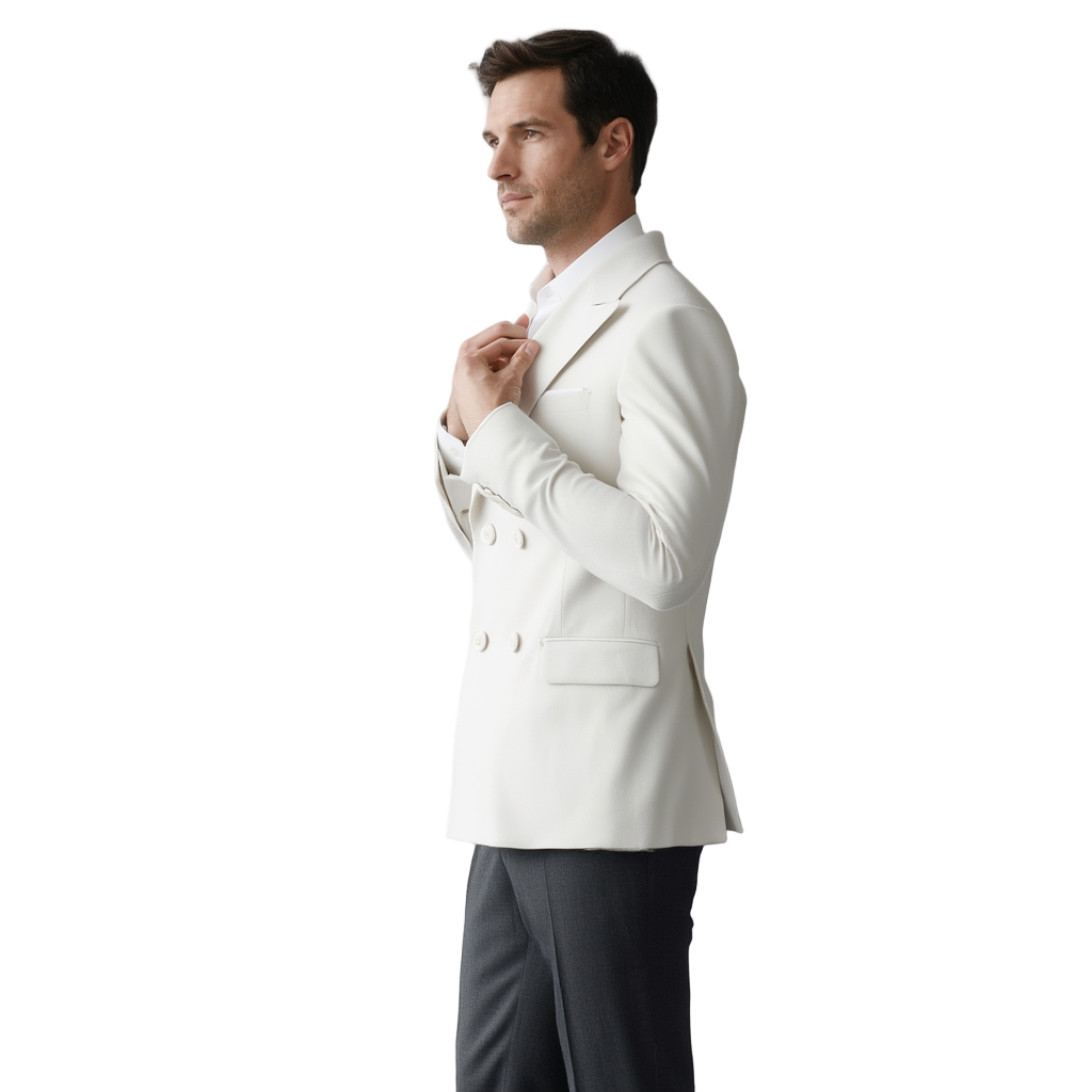 Veste Élégante pour Homme | Tissu Haut de Gamme avec Coupe Croisée | Style Casual Chic pour Occasions Formelles 18