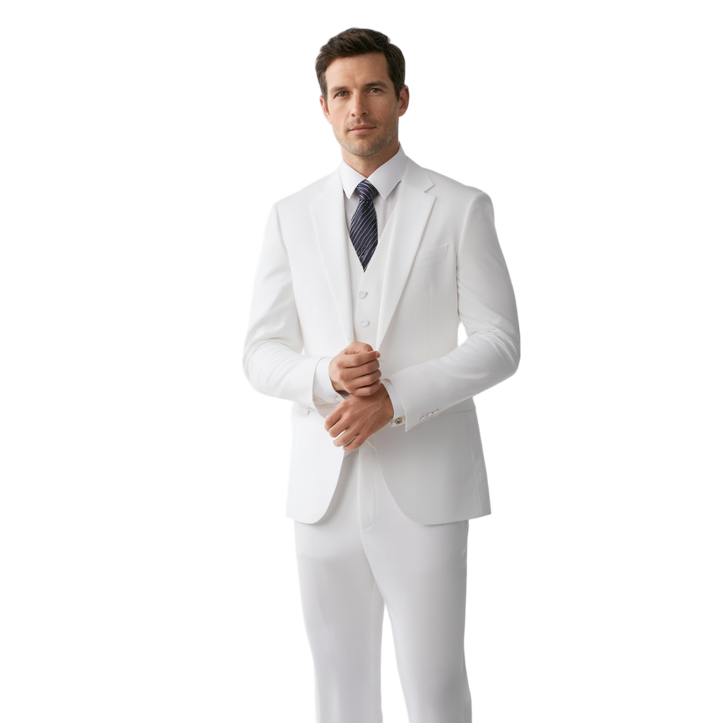 VogueLine | Costume 3 Pièces Slim Fit avec Veste, Gilet et Pantalon | Élégance Contemporaine pour Toutes Occasions 9